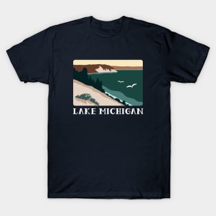 Lake Michigan Minimalist T-Shirt